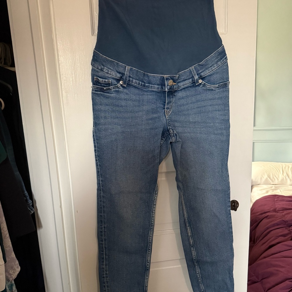 H&M Mama Maternity Classic straight leg Blue Women's Jeans, super comfy